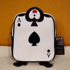 Loungefly Disney Alice In Wonderland Ace Of Spades Crossbody Handbag NEW